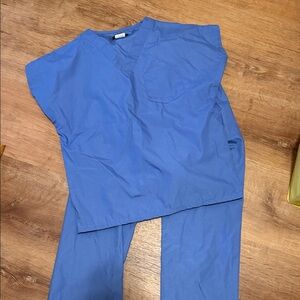 Kids Blue Scrub Set With Stethoscope